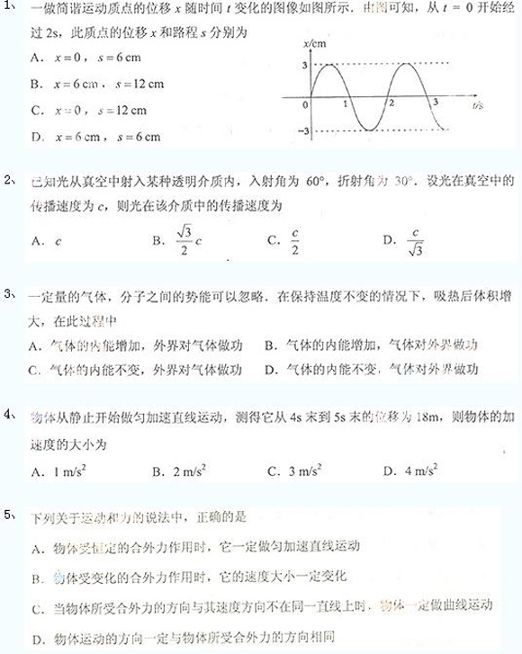 成考高起點(diǎn)真題
